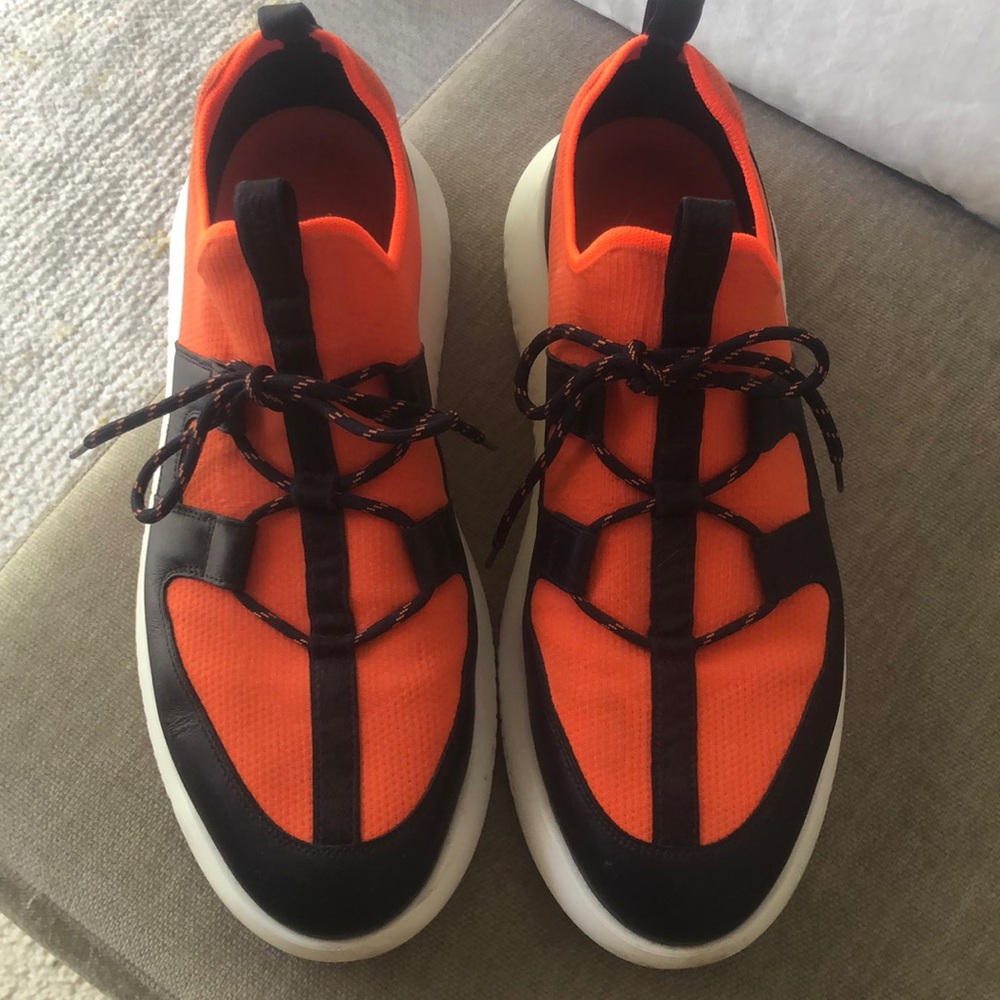 Hermes Mens Flex Slip On Sneakers Sz 13 Authentic